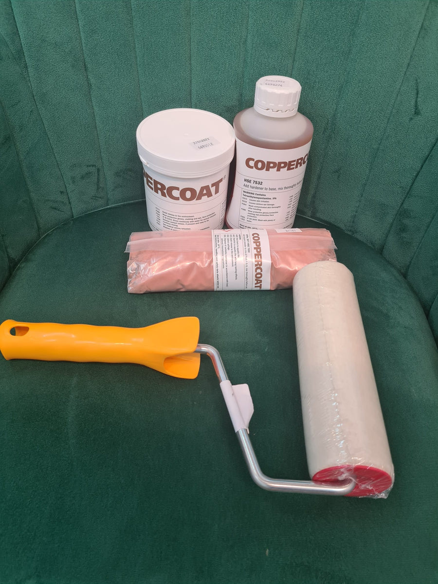 COPPERCOAT 1LTR AND PAINT ROLLER FOR COPPERCOAT (LARGE) 7" KIT SET